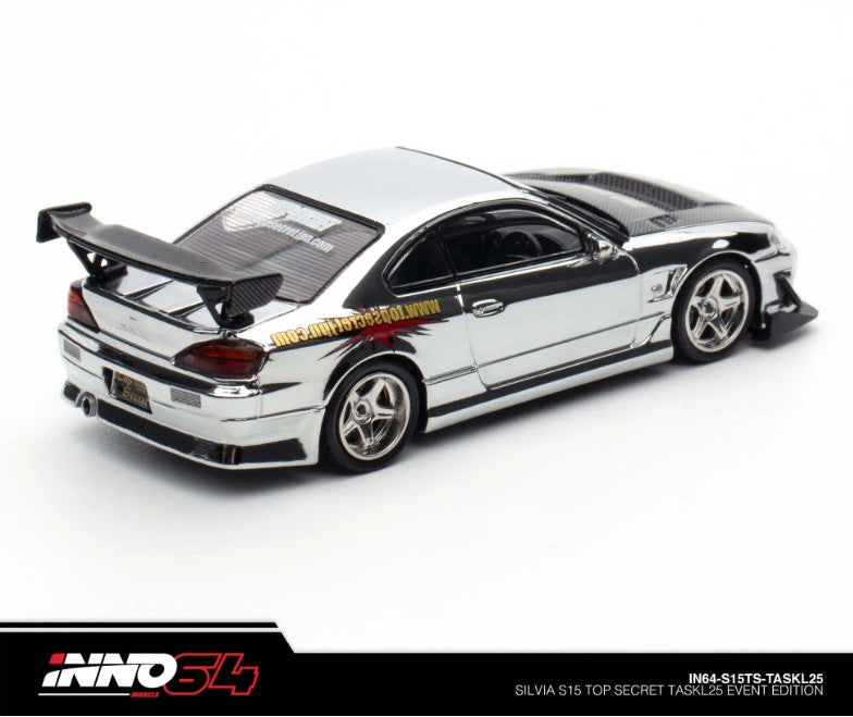 INNO64 Top Secret Nissan Silvia S15 Silver Chrome | TASKL25 EXCLUSIVE