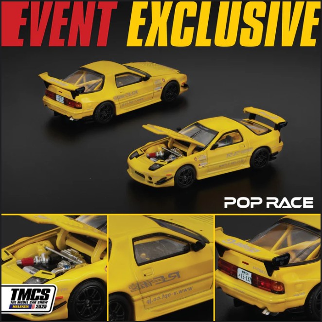 MAZDA RX-7 FC2S RE-AMEMIYA AMARILLO TMCS 2025 1/64