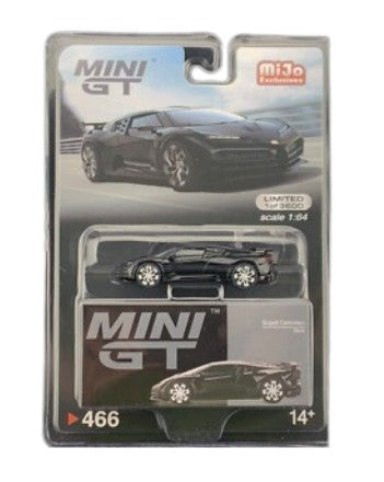 Mini GT 1:64 Bugatti Centodieci Negro – Exclusivo MiJo Blister