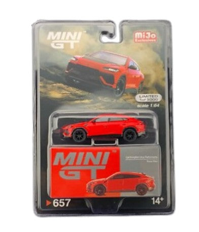 Mini GT 1:64 Lamborghini Urus Performante – Rosso Mars – Exclusivos de MiJo Blister