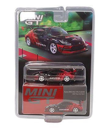 Mini GT 1:64 Toyota GR86 HKS TYPE R ADVAN – Salón del Automóvil de Tokio 2022 Blister