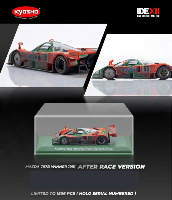 KYOSHO 1/64 Mazda 787B Winner 1991 (After Race Version) | 2025 Indonesia Diecast Expo (IDE)