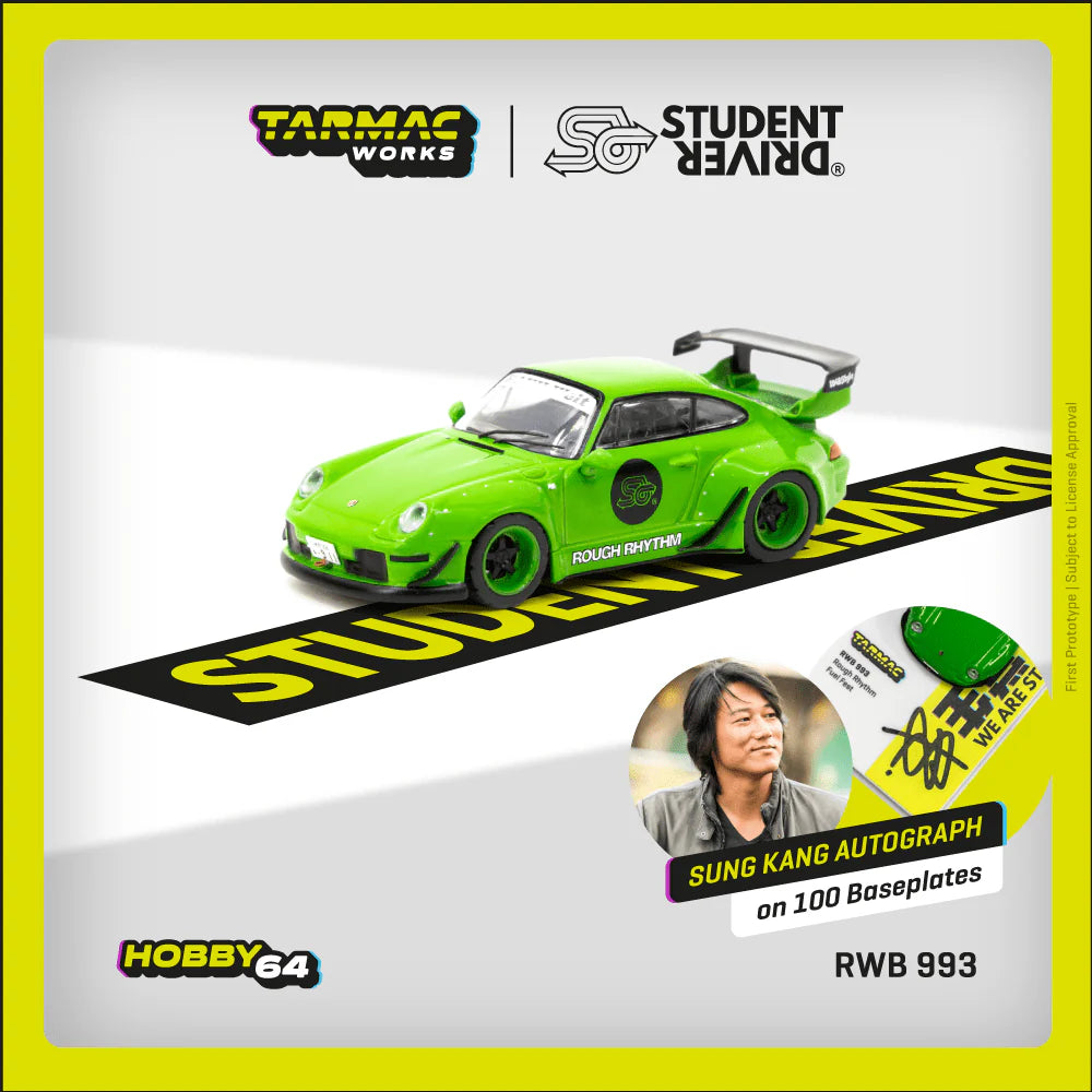 Tarmac Works 1/64 RWB 993 Rough Rhythm Fuel Fest Student Driver - HOBBY 64