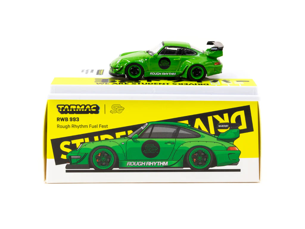 Tarmac Works 1/64 RWB 993 Rough Rhythm Fuel Fest Student Driver - HOBBY 64
