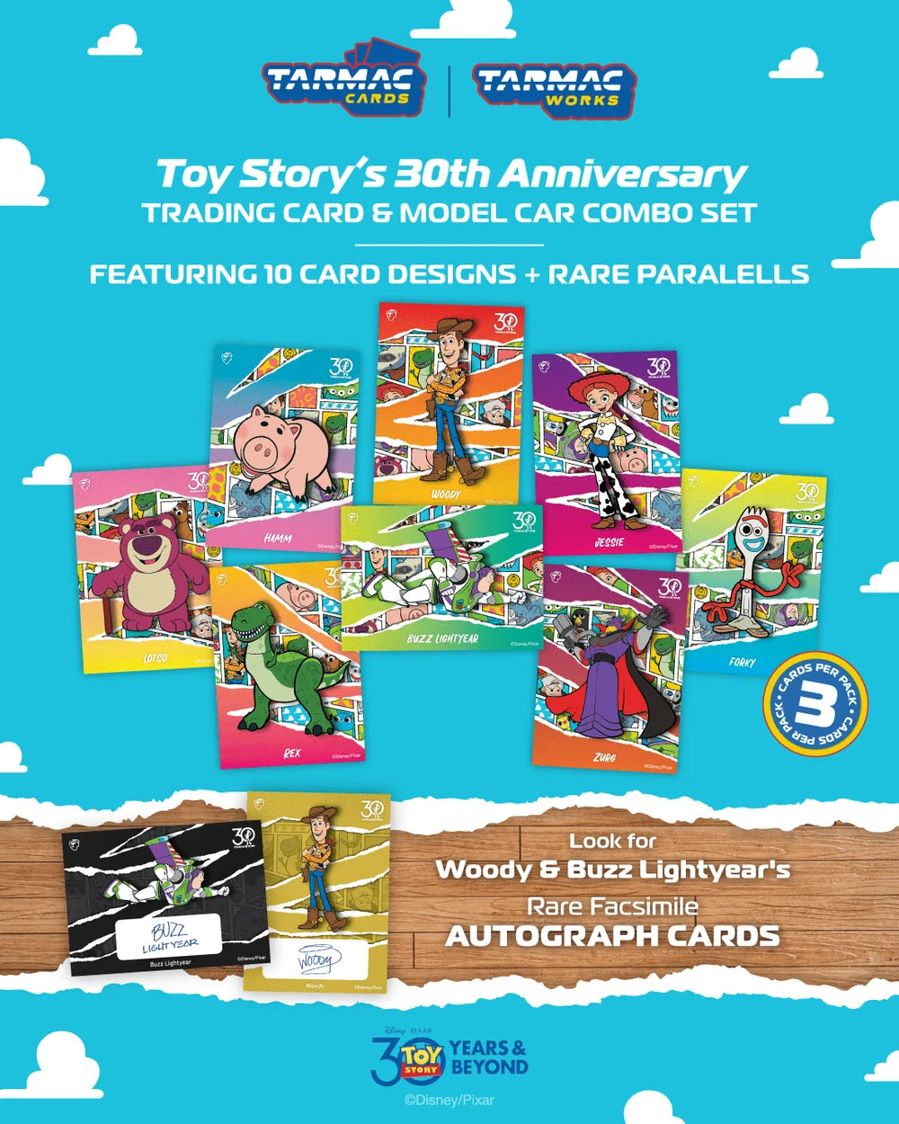 TARMAC 1/64 Pandem Toyota GR Yaris Toy Story - 30th Anniversary with Tarmac Cards