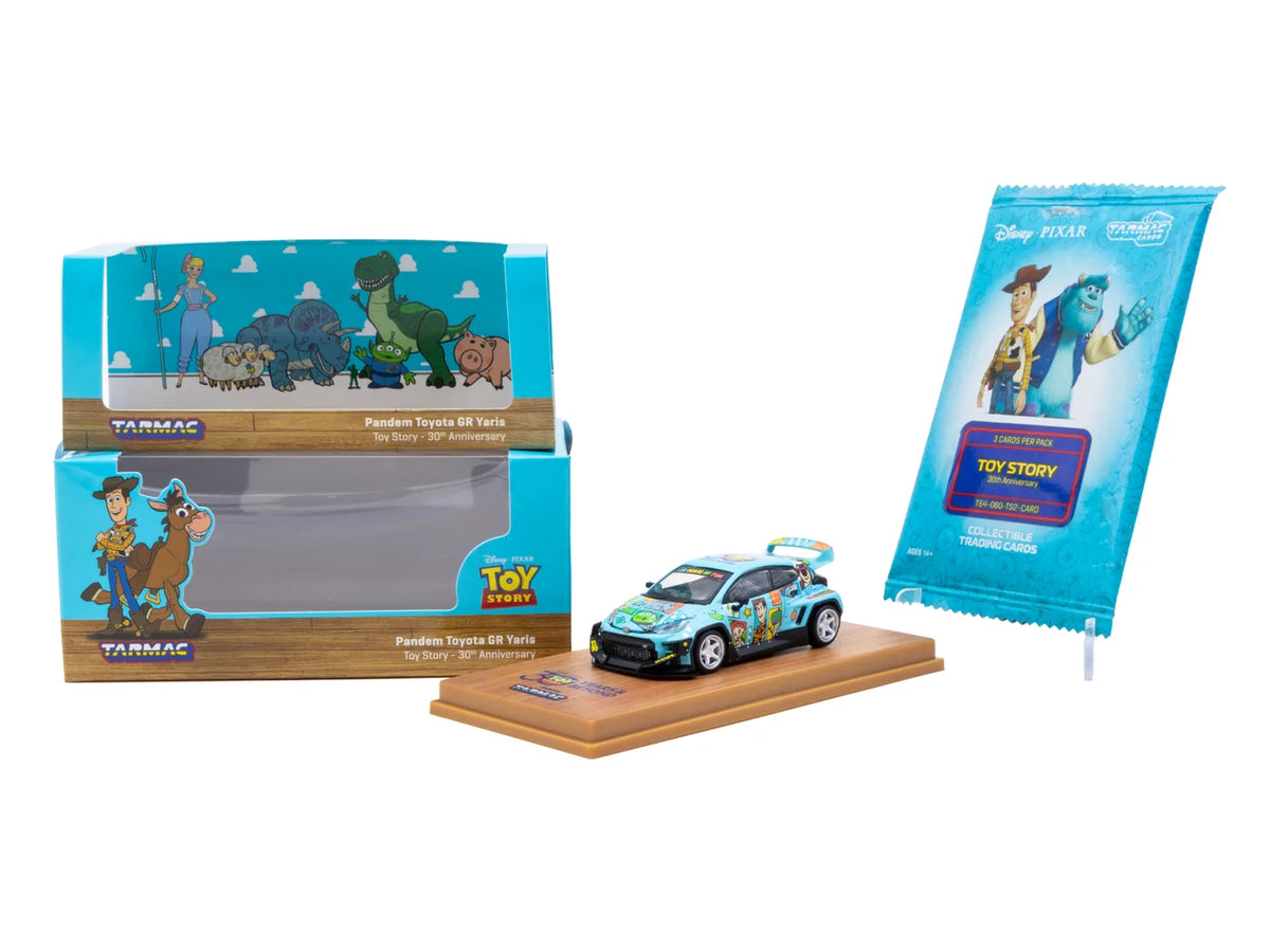 TARMAC 1/64 Pandem Toyota GR Yaris Toy Story - 30th Anniversary with Tarmac Cards