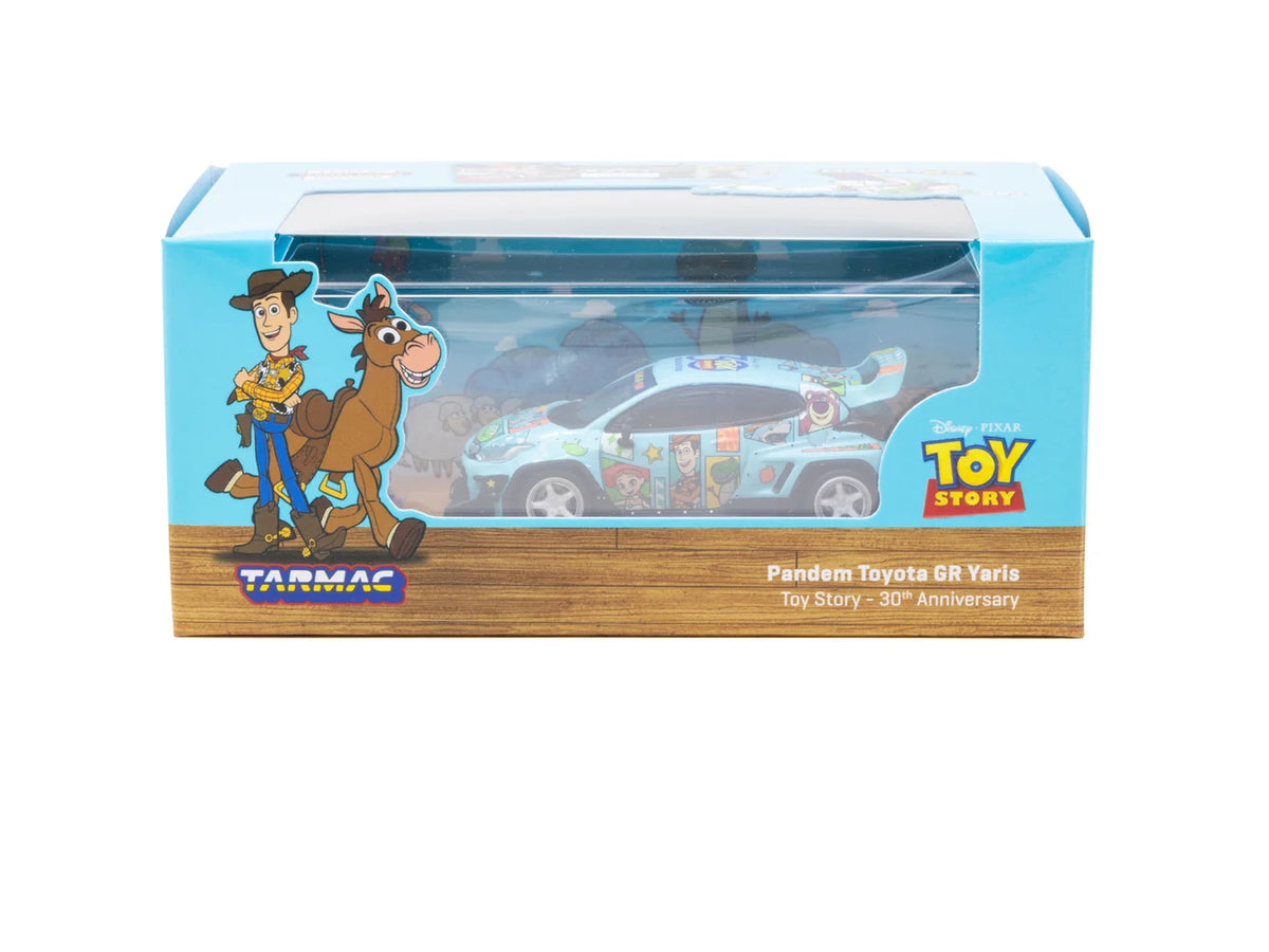 TARMAC 1/64 Pandem Toyota GR Yaris Toy Story - 30th Anniversary with Tarmac Cards