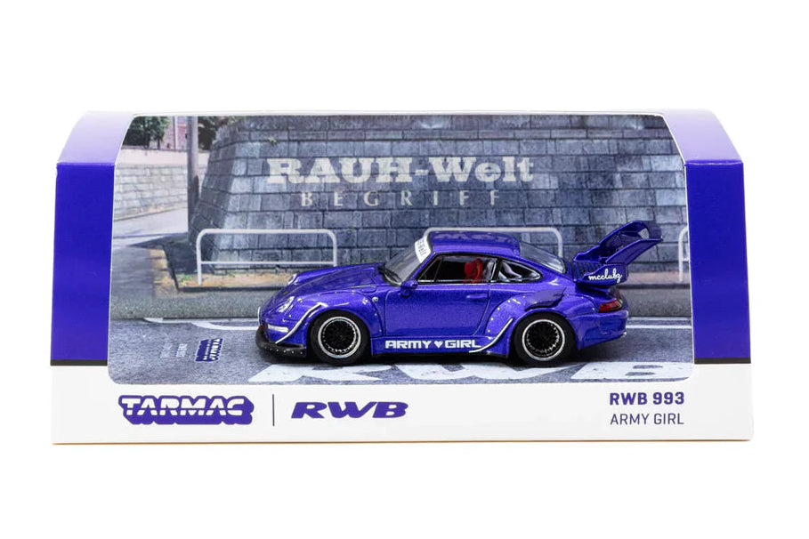 TARMAC 1/64 PORSCHE RWB 993 ARMY GIRL
