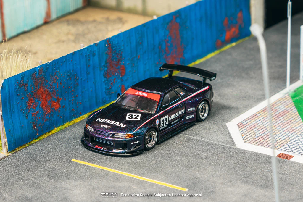 Tarmac Works 1/64 Nissan Skyline (R32) Widebody Midnight Purple - Designed by Jon Sibal - GLOBAL64