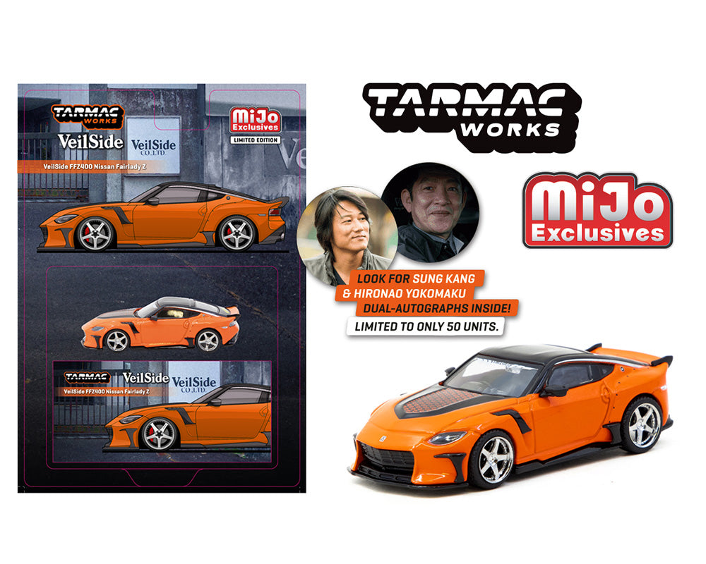 Tarmac Works 1/64 Nissan VeilSide FFZ400 Fairlady Z Orange - GLOBAL64