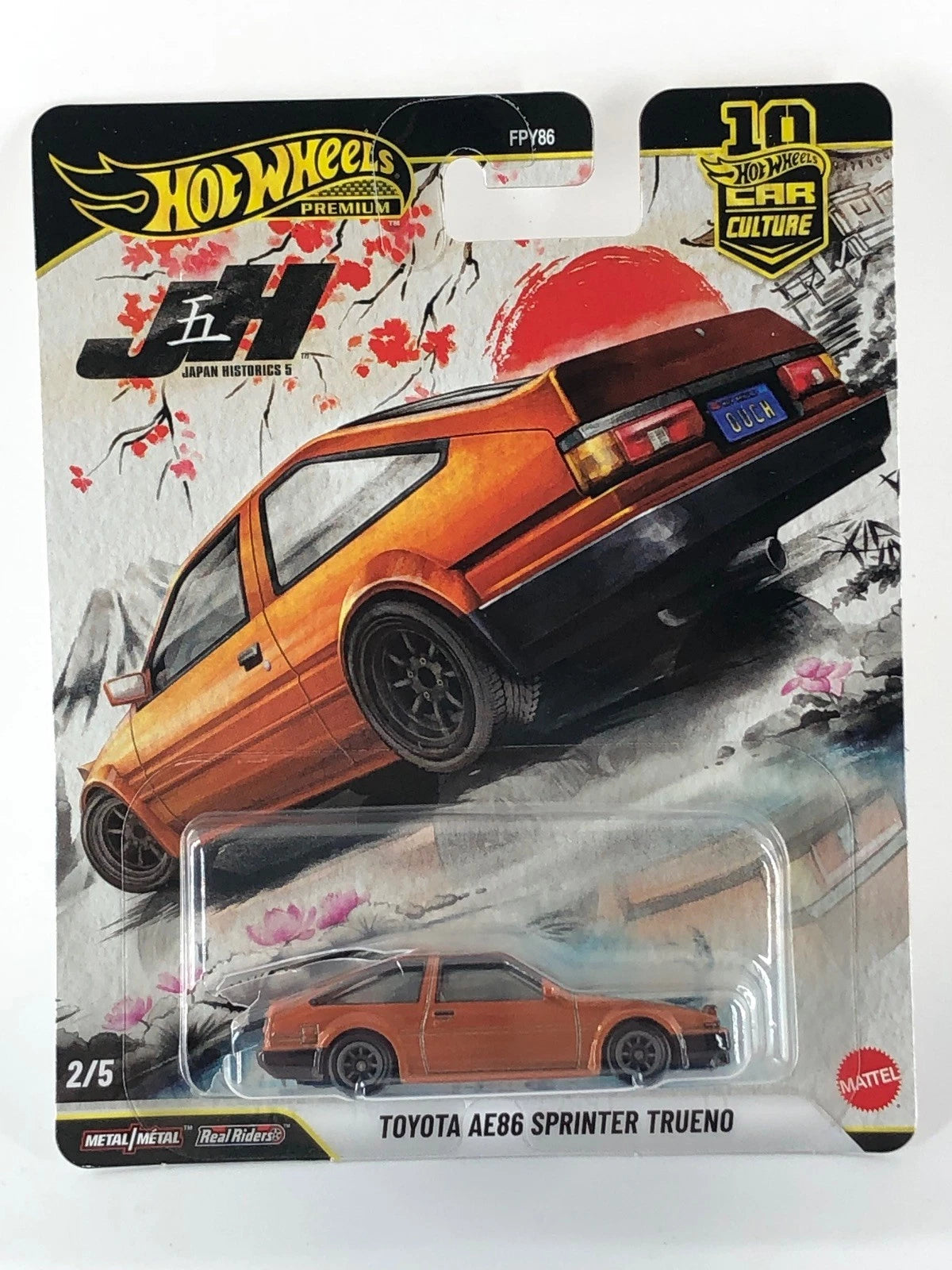 HOTWHEELS TOYOTA AE 86 SPRINTER TRUENO JAPAN HISTORICS