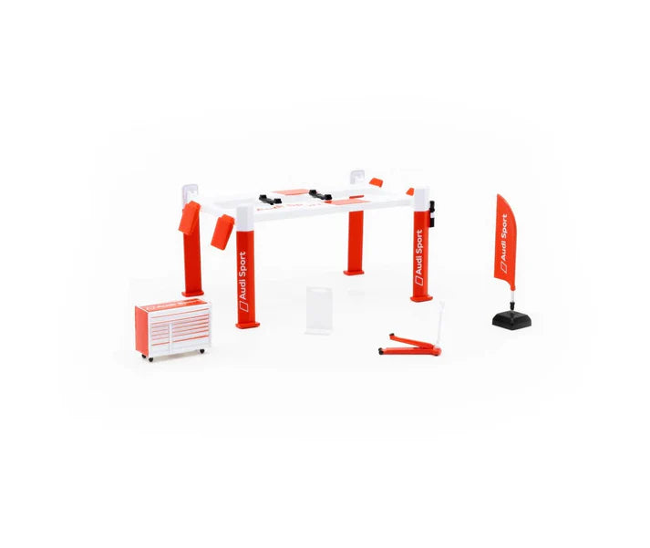 Tarmac Works - Garage Tools Set Audi Sport - Stickers Included - Scale 1/64
