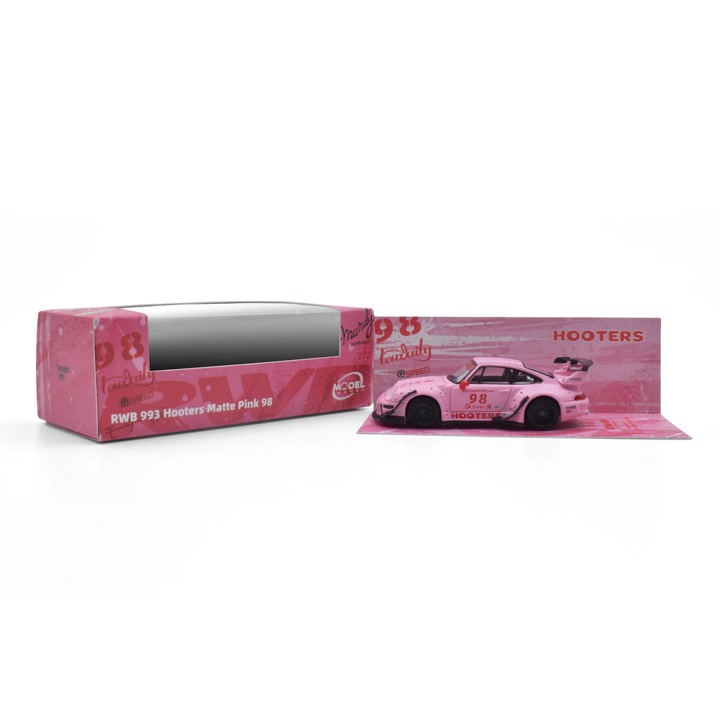 Model Model 1:64 Porsche RWB 993 Hooters Matte Pink 98