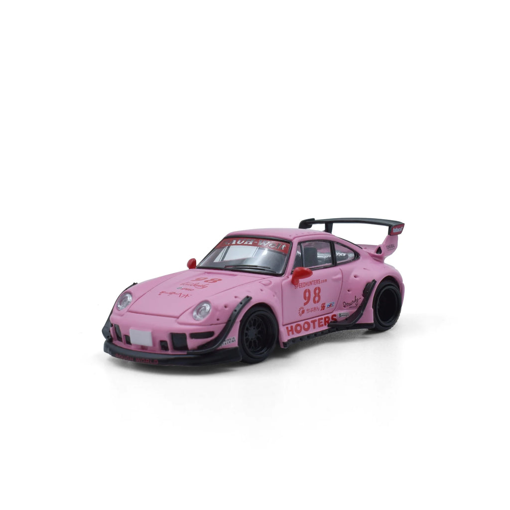 Model Model 1:64 Porsche RWB 993 Hooters Matte Pink 98