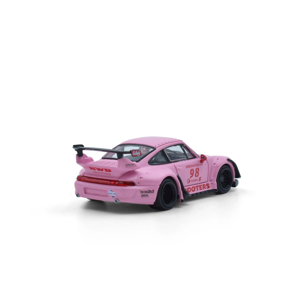 Model Model 1:64 Porsche RWB 993 Hooters Matte Pink 98