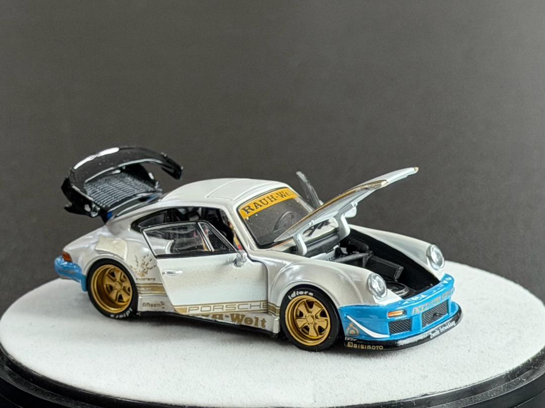 PGM 1:64 Porsche RWB 930 Blanco Mate