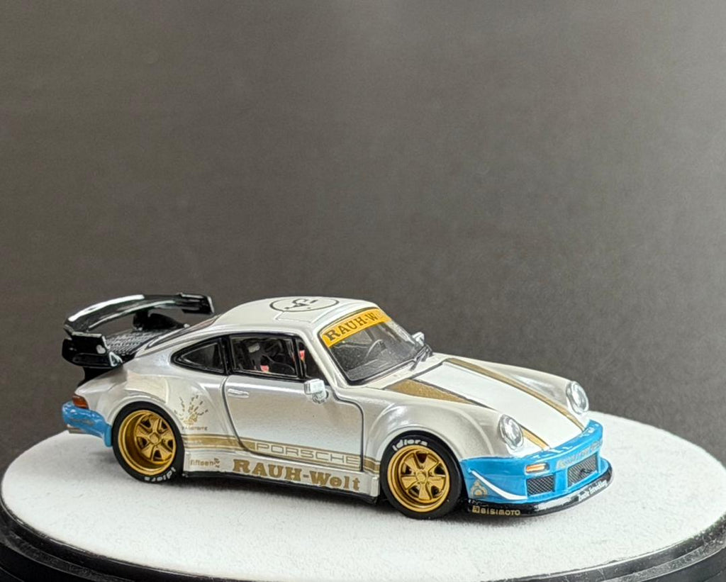 PGM 1:64 Porsche RWB 930 Blanco Mate