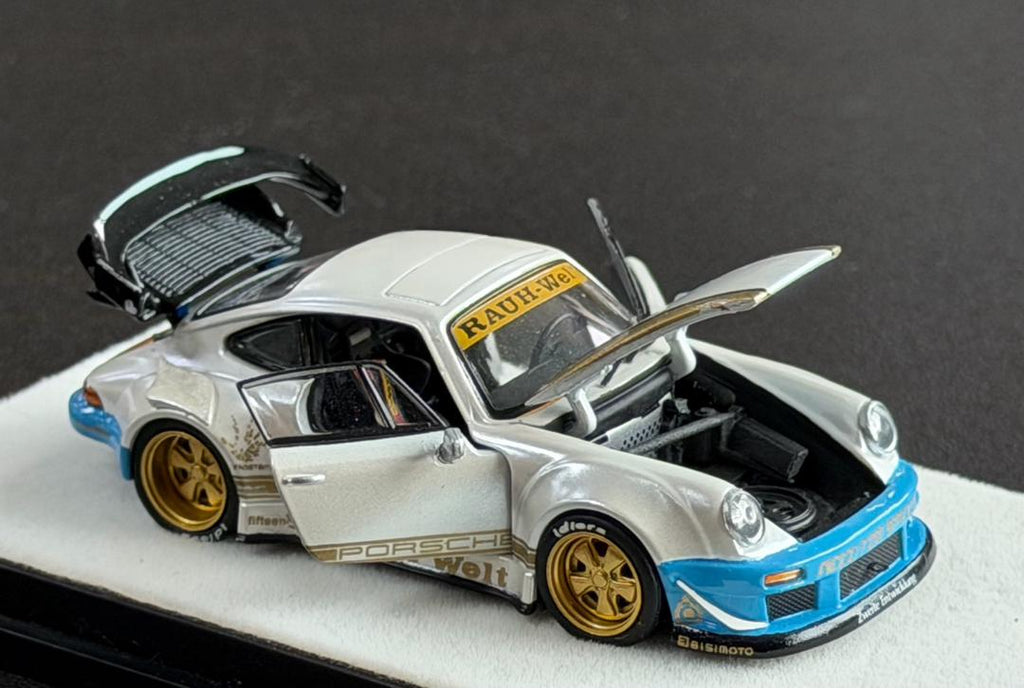 PGM 1:64 Porsche RWB 930 Blanco Mate