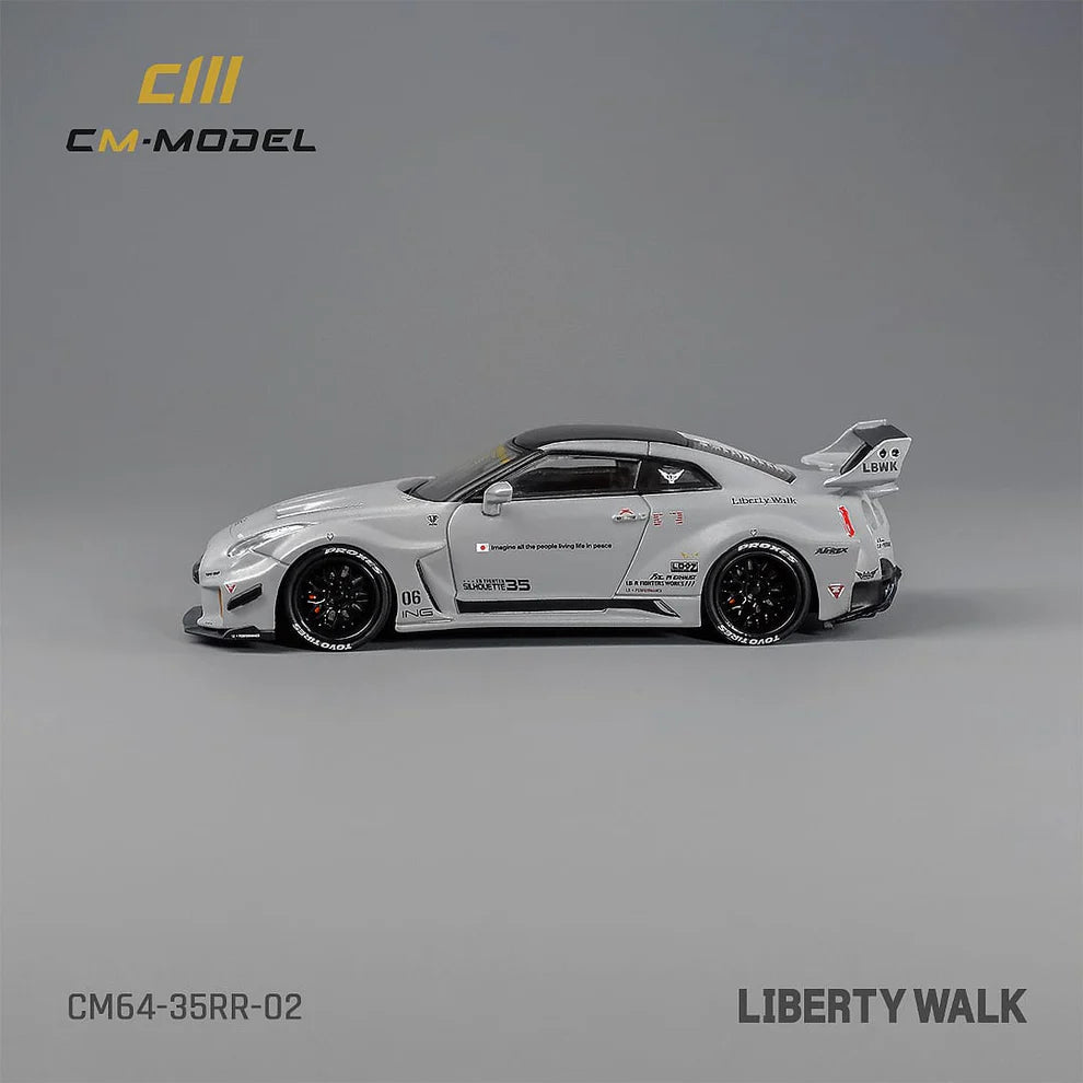 CM Model 1/64 Nissan GT-R R35, Super Silhouette 35GT-RR grey matte