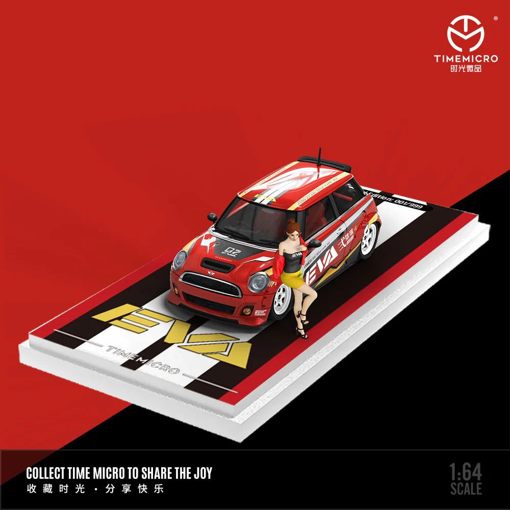 Time Micro 1:64 MINI COOPER EVA ROJO