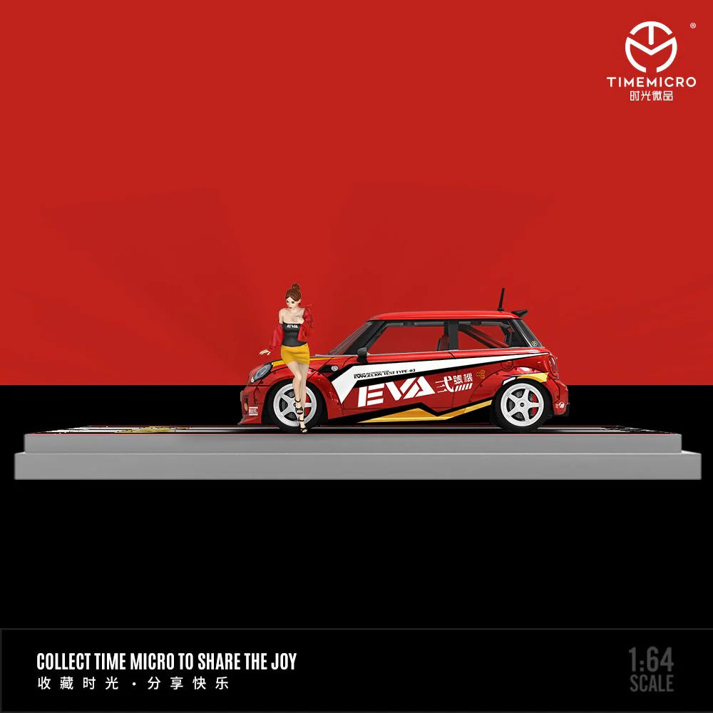 Time Micro 1:64 MINI COOPER EVA ROJO