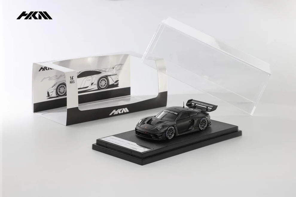 HKM 1:64 Porsche 911 (992) GT3 R Rennsport black full carbon
