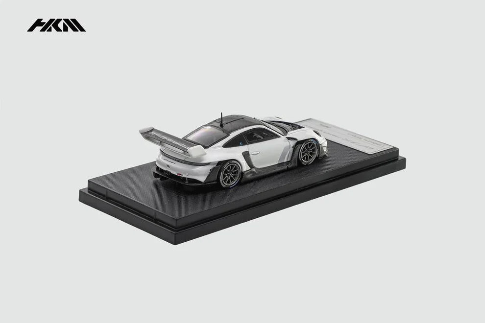 HKM 1:64 Porsche 911 (992) GT3 R Rennsport blanco