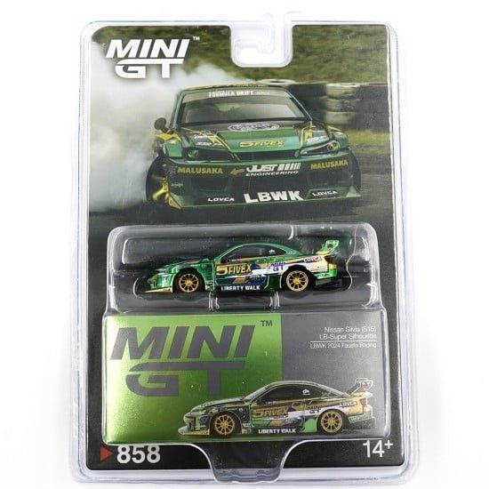 Mini GT 1:64 Nissan LB-Super Silhouette S15 SILVIA LBWK 2024 Fausto Racing Blister