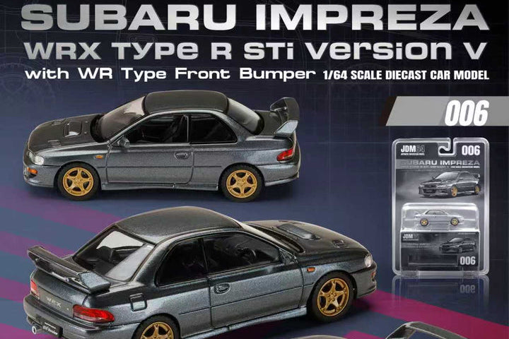 HOBBY JAPAN 1/64 SUBARU IMPREZA WRX TYPE R STI VERSION V PLOMO