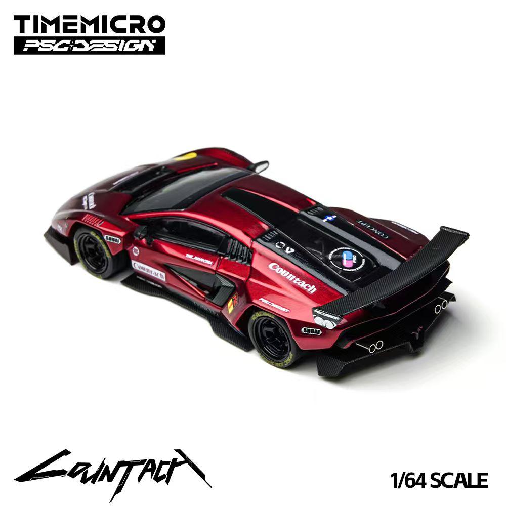 TimeMicro X PSC DESIGN 1:64 Lamborghini Countach “V” Scarlet