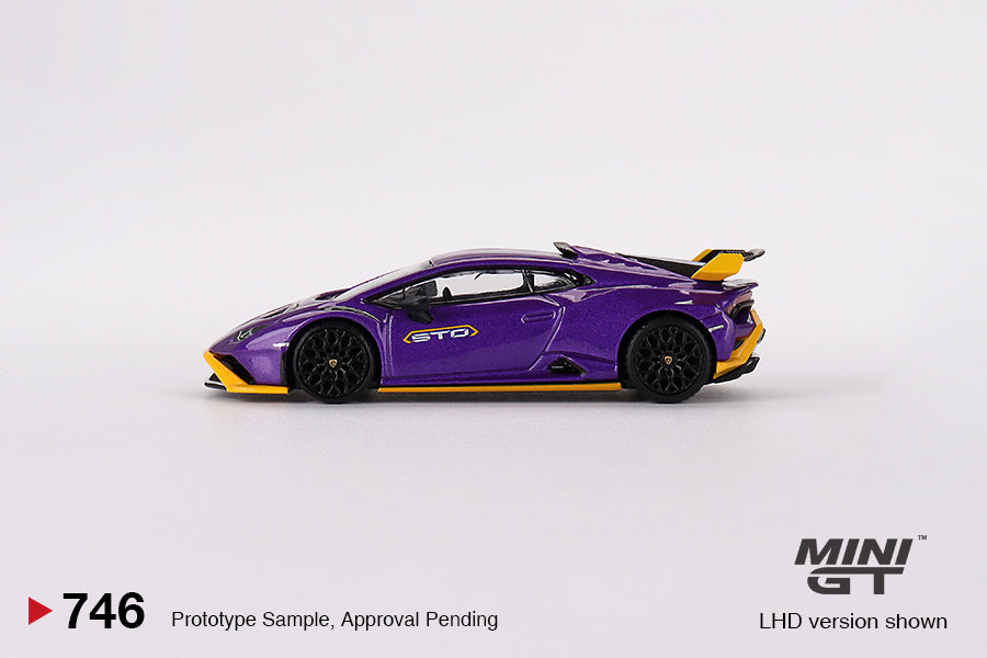 Mini GT 1:64 Lamborghini Huracán STO – Viola Pasifae – Mijo Exclusives Blister