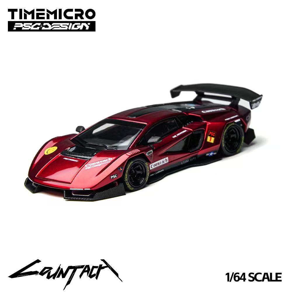 TimeMicro X PSC DESIGN 1:64 Lamborghini Countach “V” Scarlet