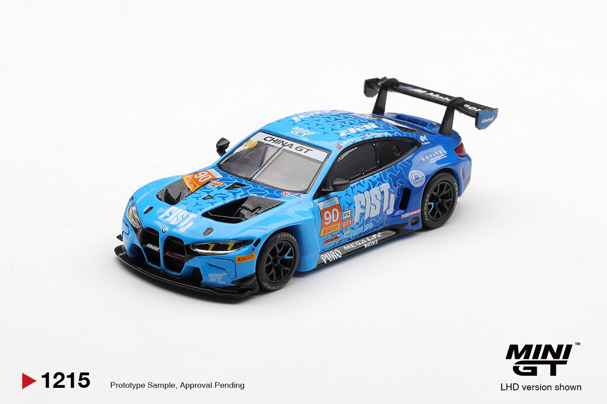 MINI GT 1/64 #1215 BMW M4 GT3 EVO #90 FIST Team AAI 2025 China GT VERSION EN CAJA