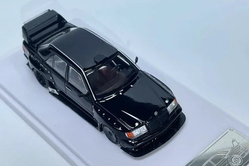 RHINO MODEL 1/64 MERCEDES BENZ W124 NEGRO
