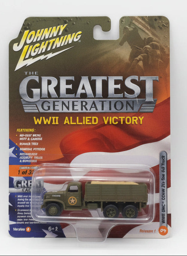 JOHNNY LIGHTNING WWII ALLIED VICTORY GMC CCKW 2 1/2 TON 6X6