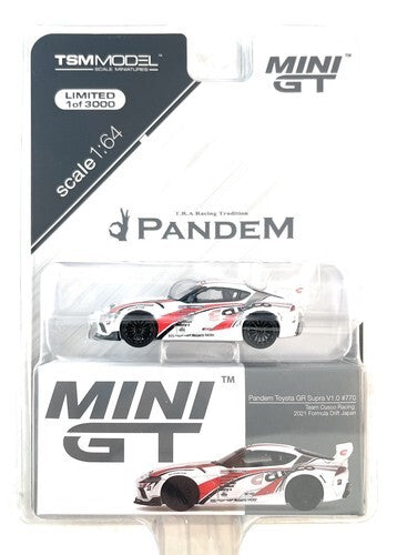 Mini GT 1:64 Pandem Toyota GR Supra V1.0 #770 Team Cusco Racing 2021 Formula Drift Japón – Mijo Exclusives Blister