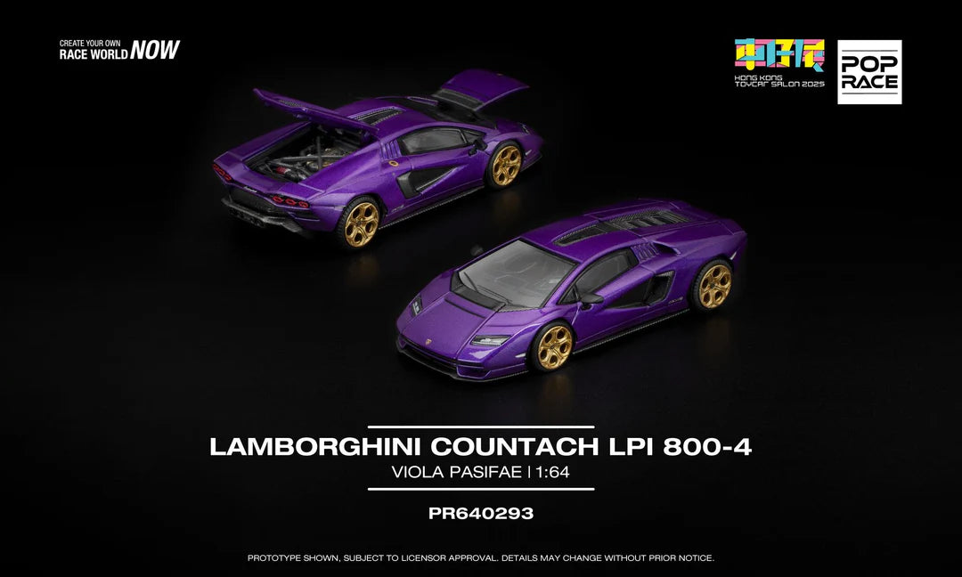 POP RACE 1:64 Lamborghini Huracan STO Viola Pasifae HONG KONG TOYCAR SALON 2025