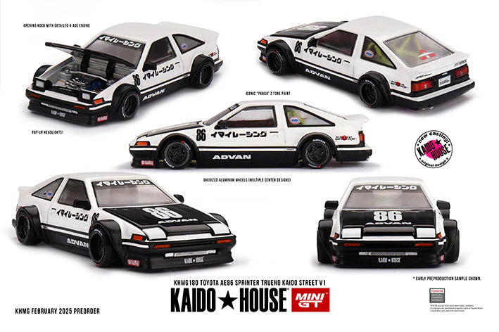 KAIDO HOUSE 1/64 TOYOTA AE86 SPRINTER TRUENO STREET V1