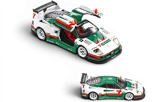 DEMON KING 1/64 FERRARI F40 LBWK 7-ELEVEN
