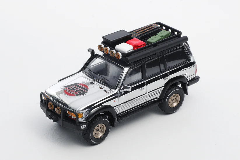 GCD 1/64 TOYOTA LAND CRUISER 80 SILVER CROMO