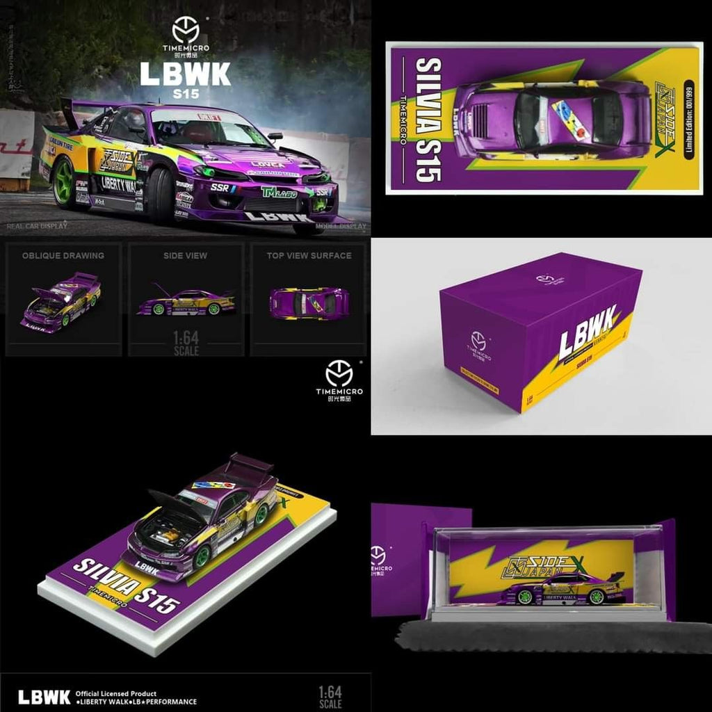 TIMEMICRO Nissan LBWK S15 Purple Lightning - Time Micro