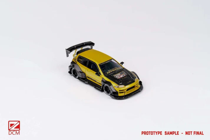 DCM 1/64 Kevmannz Honda EG6 Hatchback Widebody Long Spoiler V2