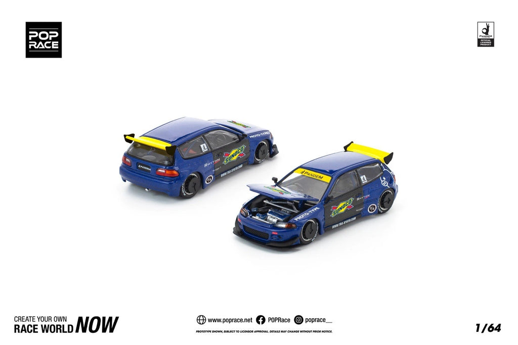 POP RACE 1/64 PANDEM CIVIC EG6 PR64-0365