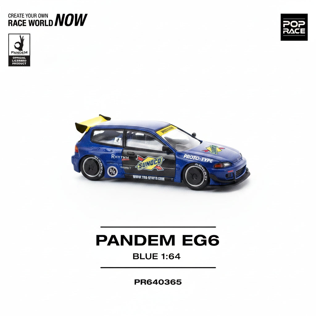 POP RACE 1/64 PANDEM CIVIC EG6 PR64-0365