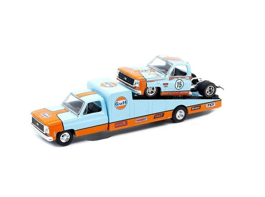 M2 1/64 1973 CHEVROLET C30 WEDGE TRUCK & 1978 CHEVROLET SILVERADO 10