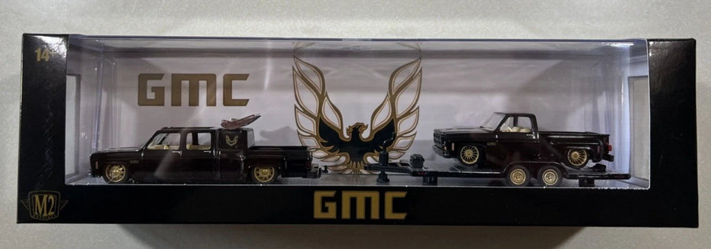 M2 Machines Auto Haulers GMC 1976 GMC Sierra 3500 / Grande 15 Custom Black R81