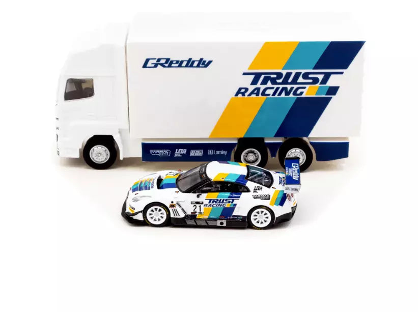 Tarmac Works - Nissan GT-R NISMO GT3 GReddy + Transporter