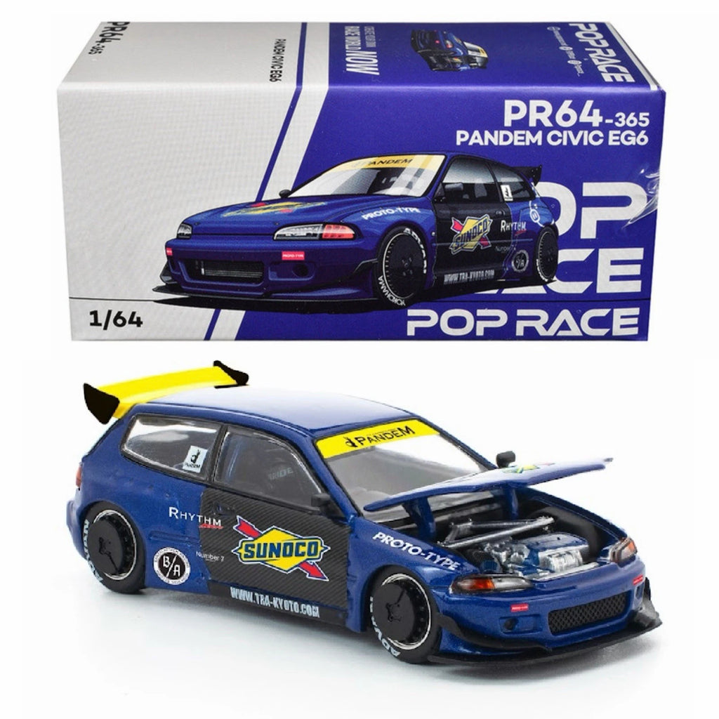 POP RACE 1/64 PANDEM CIVIC EG6 PR64-0365