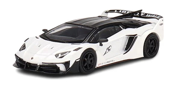 Presentación del Mini GT 1:64 LB-Silhouette WORKS Lamborghini Aventador GT EVO Blister