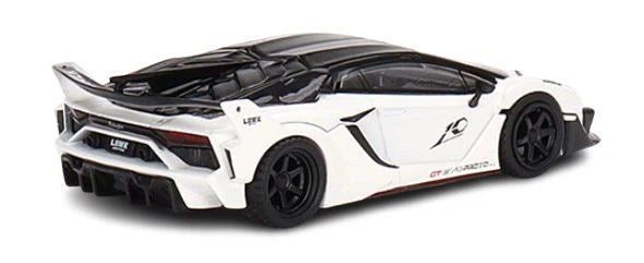 Presentación del Mini GT 1:64 LB-Silhouette WORKS Lamborghini Aventador GT EVO Blister